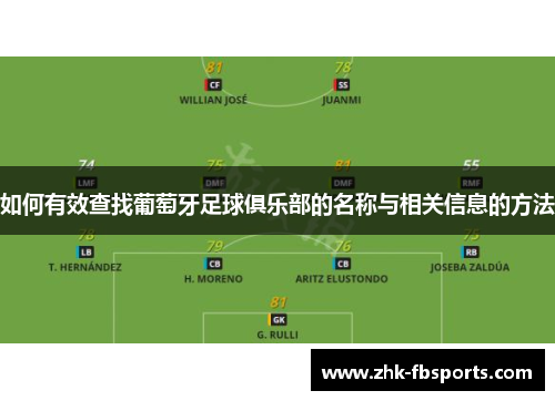 如何有效查找葡萄牙足球俱乐部的名称与相关信息的方法