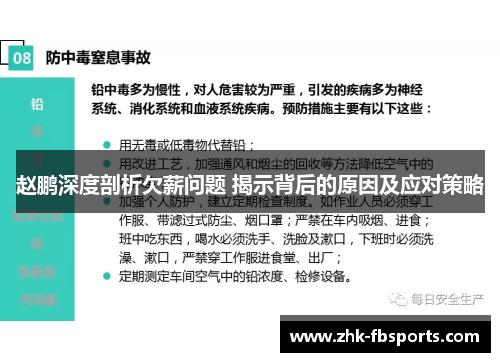 赵鹏深度剖析欠薪问题 揭示背后的原因及应对策略